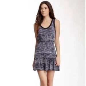 JOIE Black & White Print Sleeveless Silk Dress | SZ S